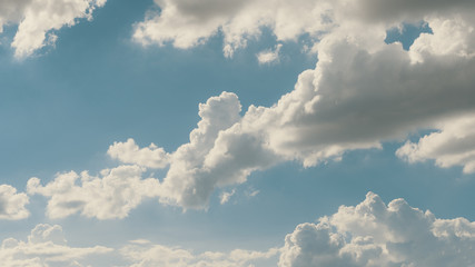 clouds in the blue sky