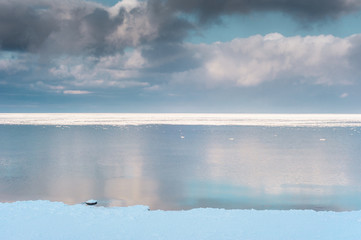  Sea at winter day