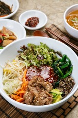 short riib bibimbap