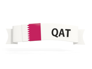 Flag of qatar on banner