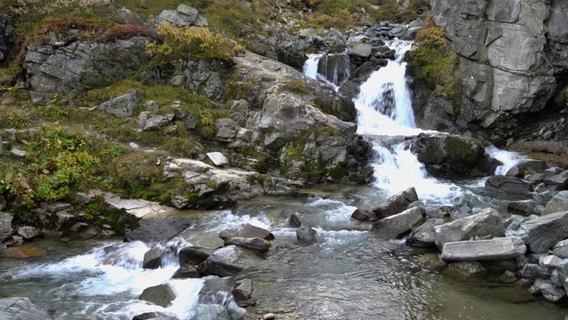 Wasserfall im Montafon, Silvretta Alpen, &Ouml;sterreich