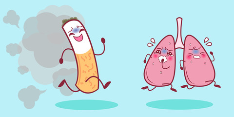 cartoon lung feel scare