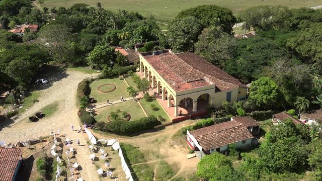 Slaveholder house (now the restaurant) at Manaca Iznaga estate. Sugar Mills Valley (Valle de los Ingenios), Cuba