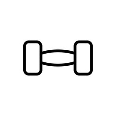 barbell icon illustration