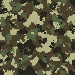 Fototapeta premium vector illustration of seamless military camouflage pattern