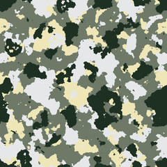 vector illustration of seamless military camouflage pattern
