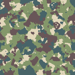 vector illustration of seamless military camouflage pattern