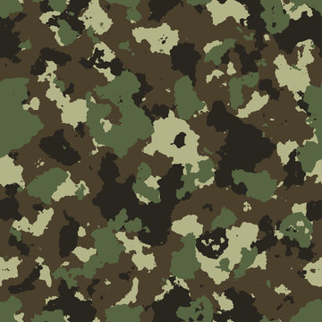 vector illustration of seamless military camouflage pattern