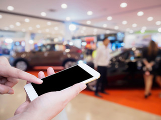 car showroom blur for background
