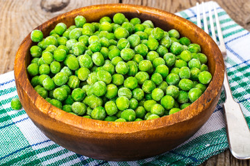 Frozen peas for cooking
