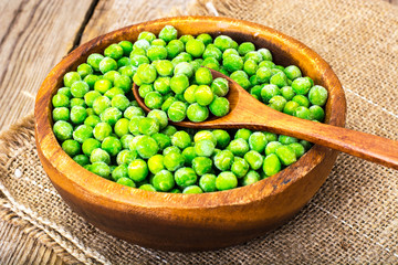 Frozen peas for cooking
