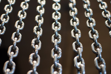 Fototapeta premium Collection metal chains