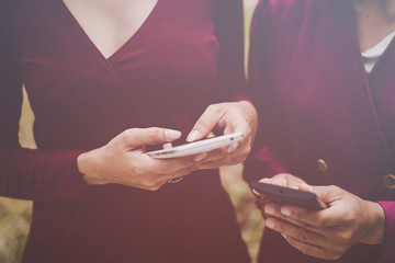 People and electronic device, lifestyle concept