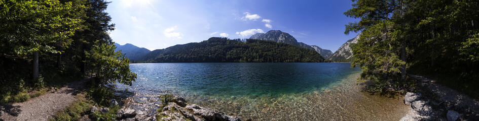 Lake Leopoldsteiner near Eisenerz in Styria, Austria
