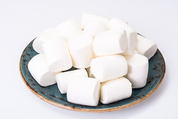 White marshmallow and coffee with milk