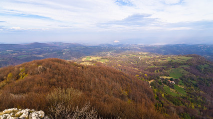 Homolje mountains landscape on a sunny autumn day, east Serbia
