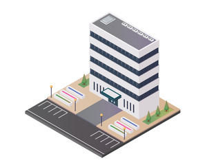 Modern Office Isometric, Suitable for Diagrams, Infographics, Illustration, And Other Graphic Related Assets