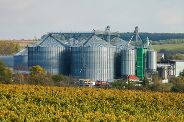 Fototapeta na wymiar Modern Silo - agro storage