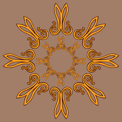 Vector image of African pattern element