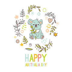 Celebratory Australia Day background