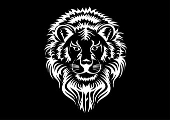lion head vector