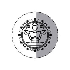 symbol fitness club icon image, vector illustration design