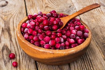Frozen cranberries