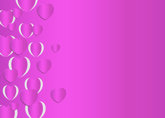 Hearts background valentine day card
