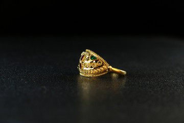 Naklejka premium Gold Ring