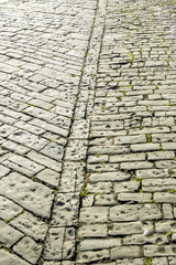 Cobblestone pavement, Slovenia, Southern Slovenia, Piran