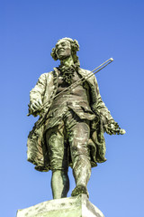 Piran, statue of Guiseppe Tartini, Slovenia, Southern Slovenia