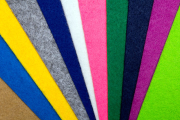 Colorful felt texture for background with copys pace.