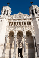 Obraz premium Basilica of Notre-Dame de Fourviere in Lyon France