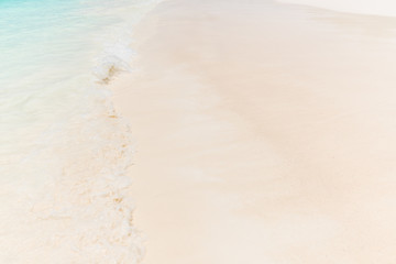 Fototapeta na wymiar Tropical beach Sea Sand sky and summer day