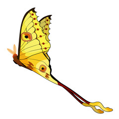 Butterfly Madagascar comet moth moon.  illustration © orpoliii