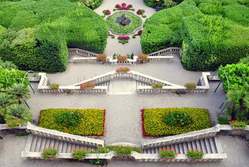Terrassenblick von der Villa Carlotta in Tremezzo am Comer See