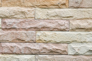 Sandstone brick wall texture  background pattern and color