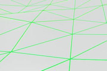 Obraz premium Bright low poly displaced surface with glowing connecting lines