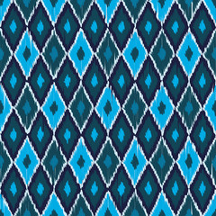 Ethnic boho seamless pattern. Ikat. Print. Repeating background. Cloth design, wallpaper.
