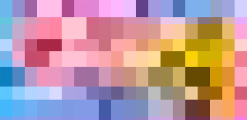 Pixelate abstract color background. vector stock.