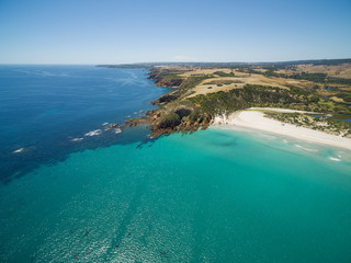 Fototapeta na wymiar Kangaroo Island North Coast aerial view, South Australia