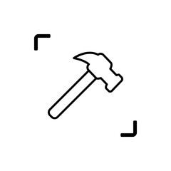 Claw hammer thinline icon