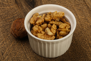 Opened walnuts