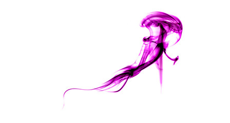 Abstract smoke isolated on White background