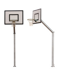 basketball backboard isolated on white background