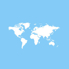 Fototapeta na wymiar world map icon, travel concept, vector, illustration