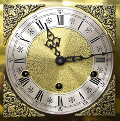 Ornate Vintage Close Up of  Clock Face