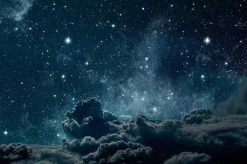 Rolgordijnen nachtelijke hemel © vovan