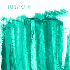 Mint, turquoise blue paint texture background. Watercolor frame for creative design with place for text or logo. Abstract acrylic backdrop with strokes, stains and spots.