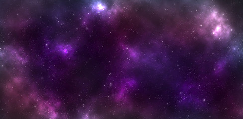 Buntes Farbspiel durch Astronomischen Nebel. © weixx